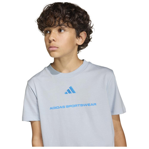 Adidas Παιδική κοντομάνικη μπλούζα Sportswear Slogan Single Jersey Tee